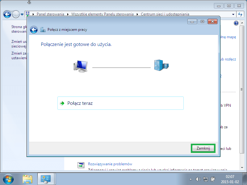 konfiguracja Windows XP VPN, na wspolnej tvn player