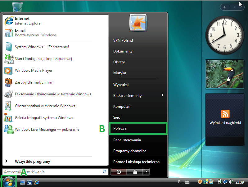 Konfiguracja Poczty Systemu Windows Vista